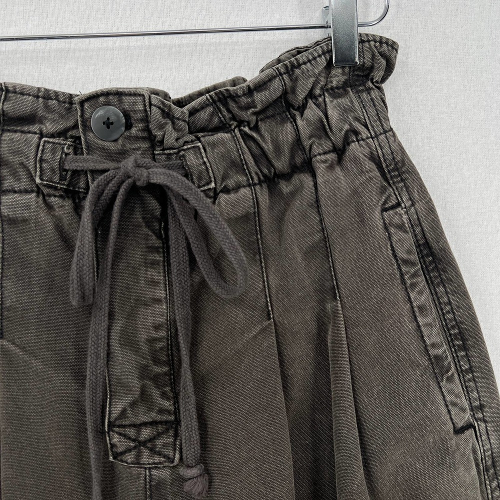 FREE PEOPLE Margate Pleated Trouser Pants Womens Small Charcoal Gray High Rise - Picture 10 of 16